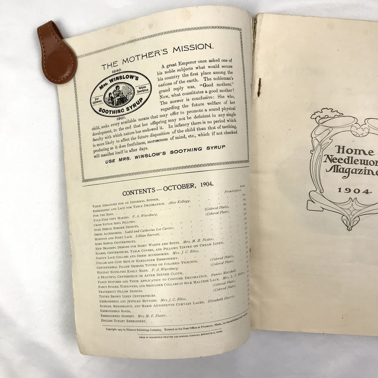 Home Needlework Vol. VI #4 Quarterly Magazine Florence Publishing Company 1904
