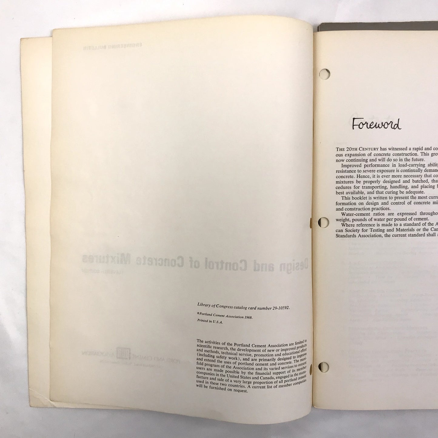 Portland Cement Association Lot of 2 Illustrated Paperback Reference Books 1960s