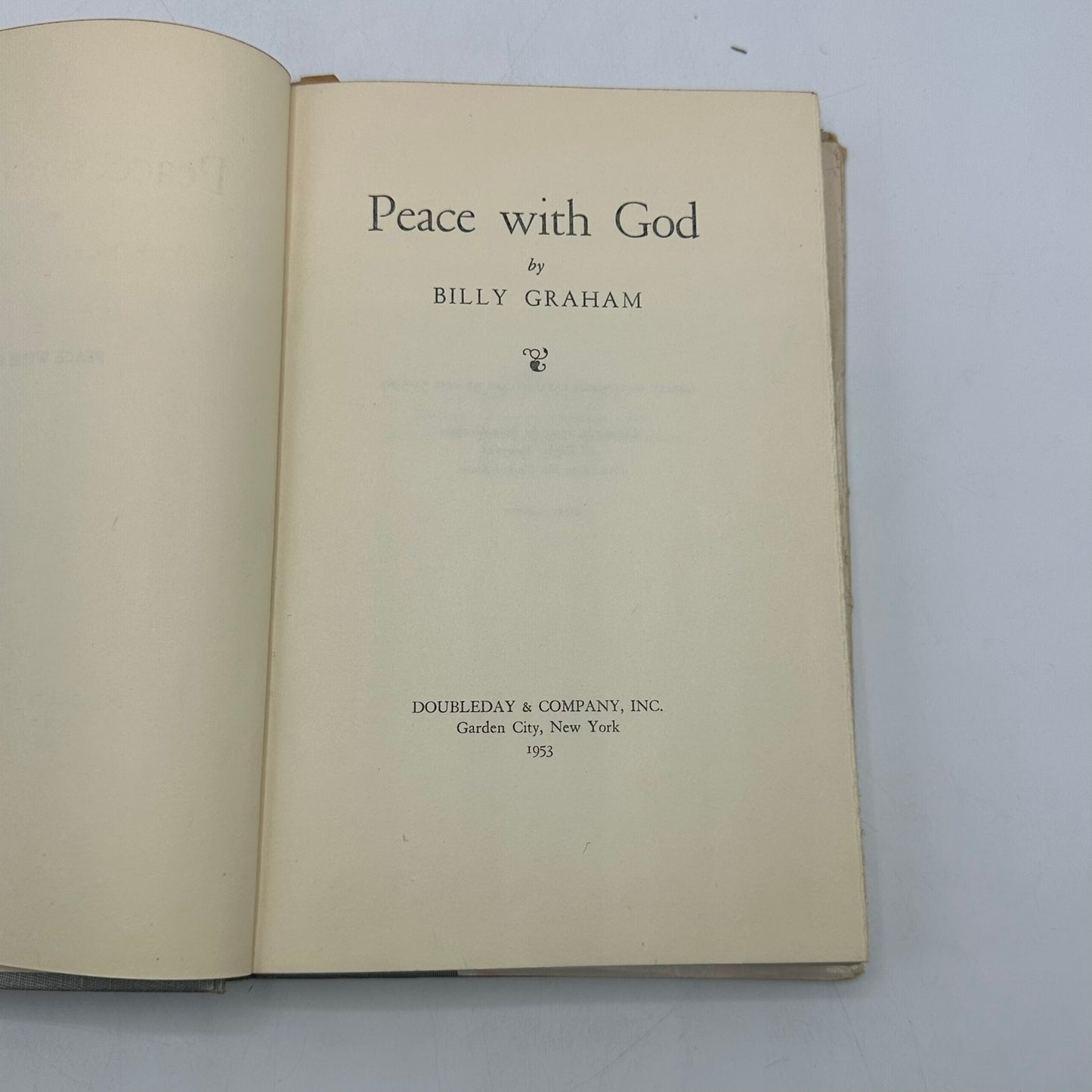 Peace with God Billy Graham Religion Spirituality Christianity Faith Guide 1953