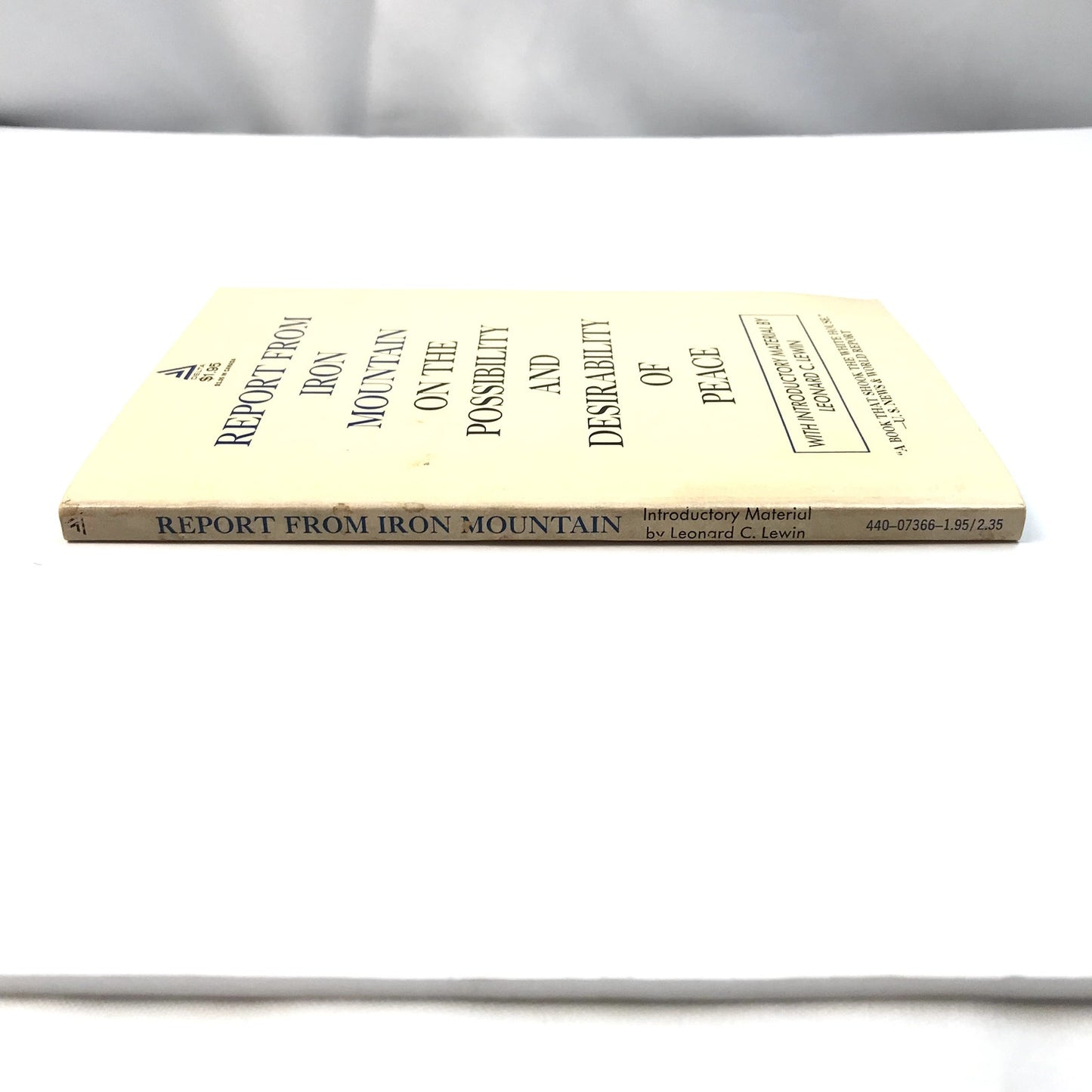 Report from Iron Mountain Possibility and Desirability of Peace Leonard C Lewin