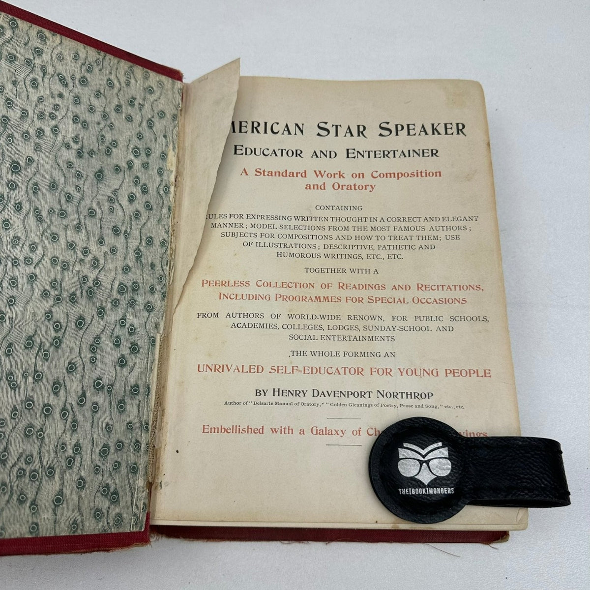 American Star Speaker Educator Entertainer Northrop 1903 Oratory Readings