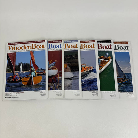 WoodenBoat Magazine 6 Issues 2013 Complete Year Nautical Boating Sailing Hobbies
