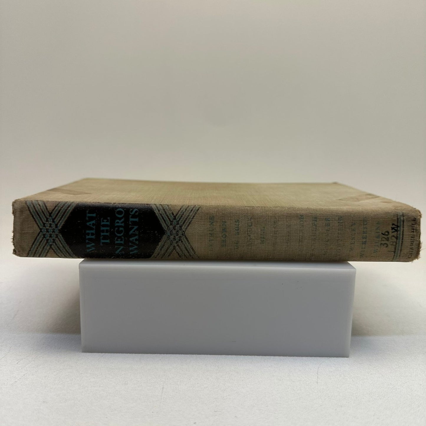 What the Negro Wants Logan Du Bois Hughes 1944 First Edition University NC Press
