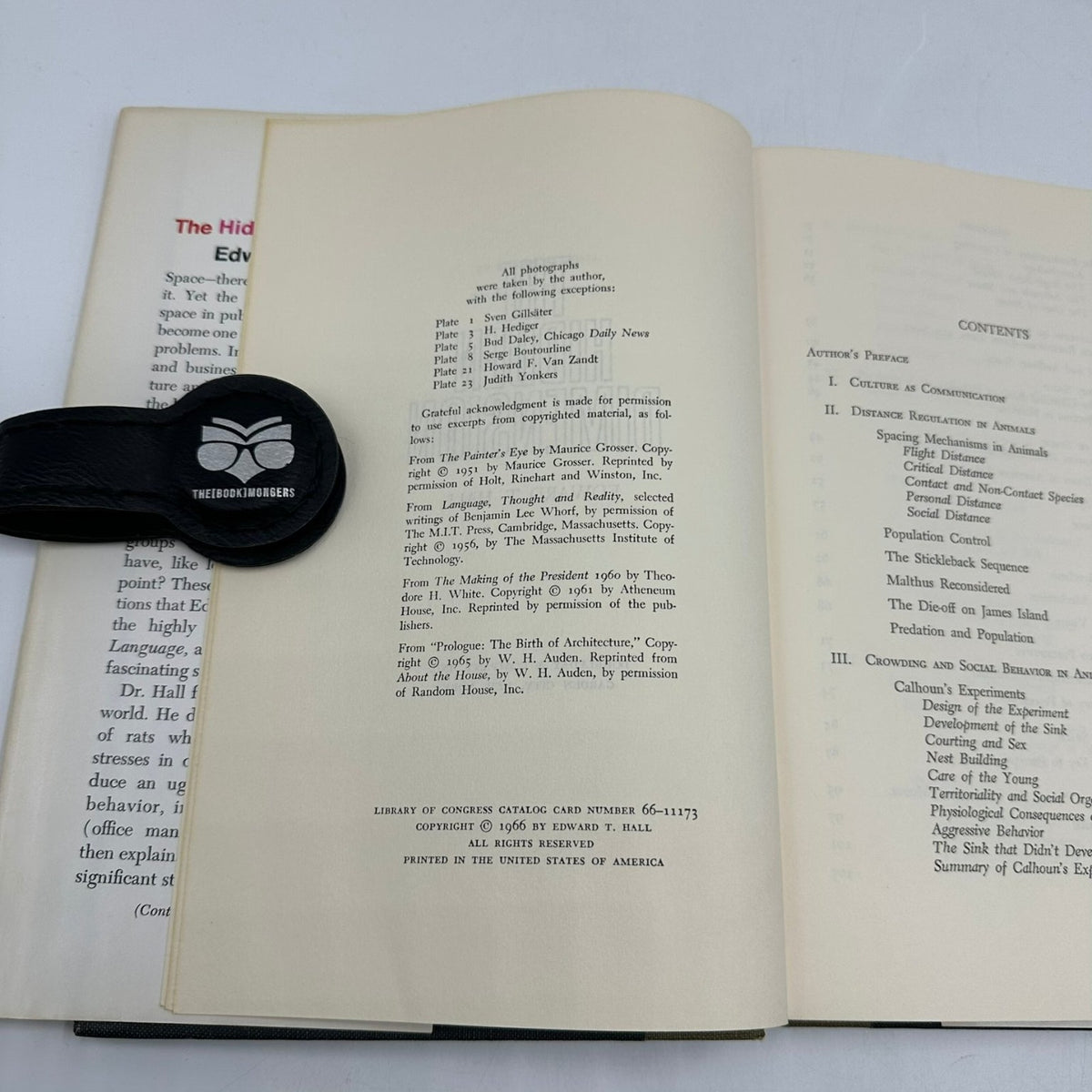 The Hidden Dimension Edward T. Hall 1966 First Edition Anthropology Doubleday