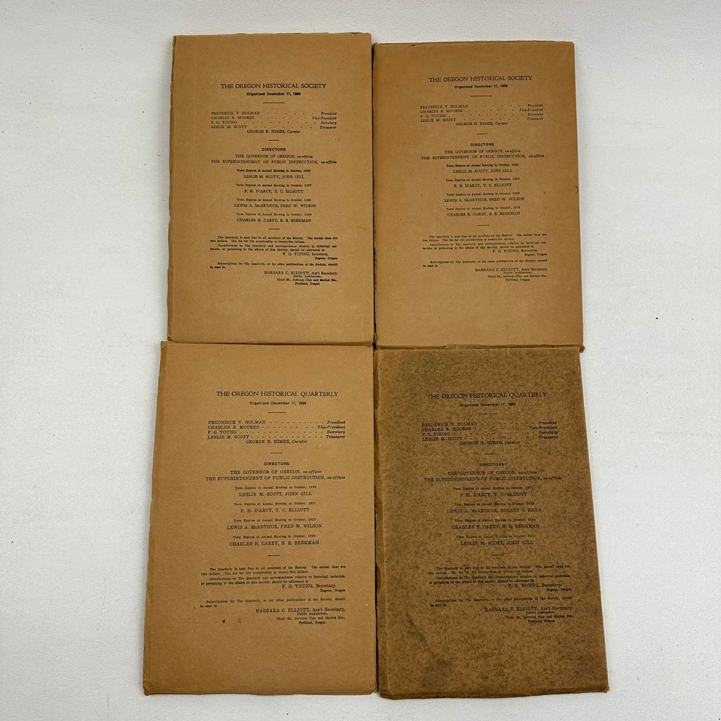 Oregon Historical Quarterly 1925-1930 Historical Society Journal 24 Periodicals
