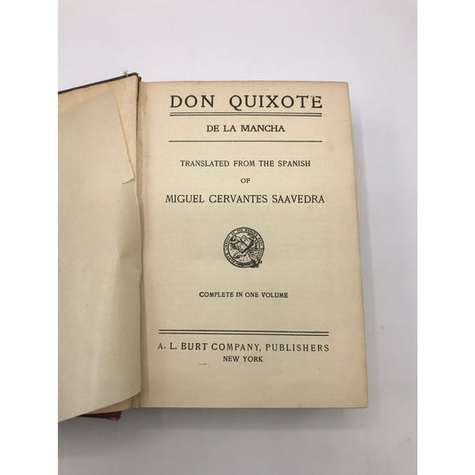 Don Quixote Miguel De Cervantes Complete in 1 Volume Classic Adventure Novel