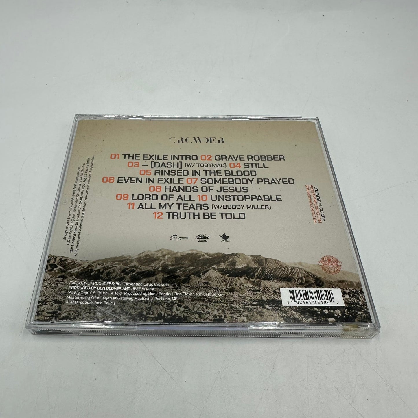 Crowder The Exile Sixstepsrecords Christian Rock Pop Folk Album CD Autographed