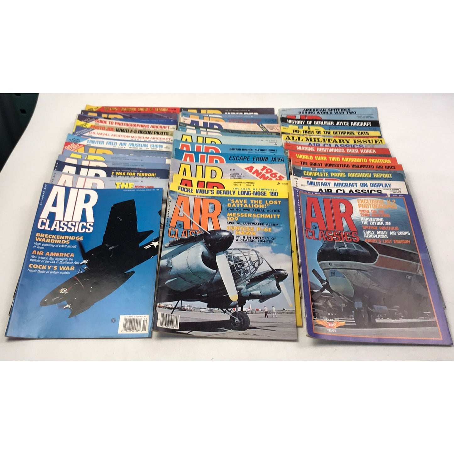 Air Classics Magazines 141 Issues Military Aircraft Aviation History 1965-94