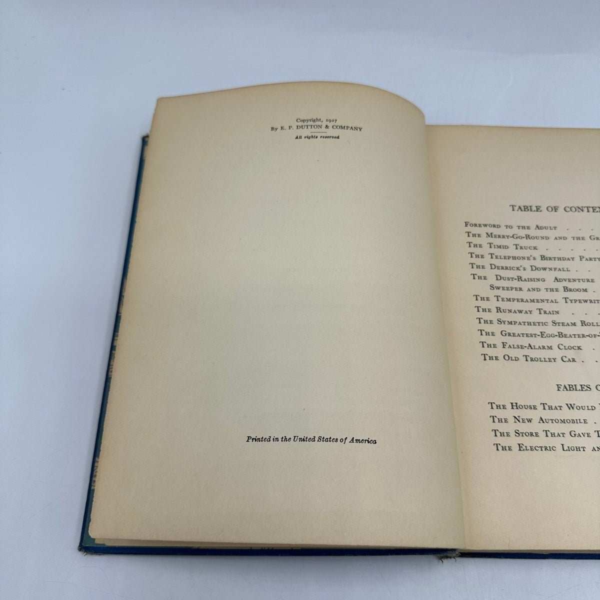 Merry-Go-Round of Modern Tales Caroline D. Emerson 1927 Children's Fiction E. P