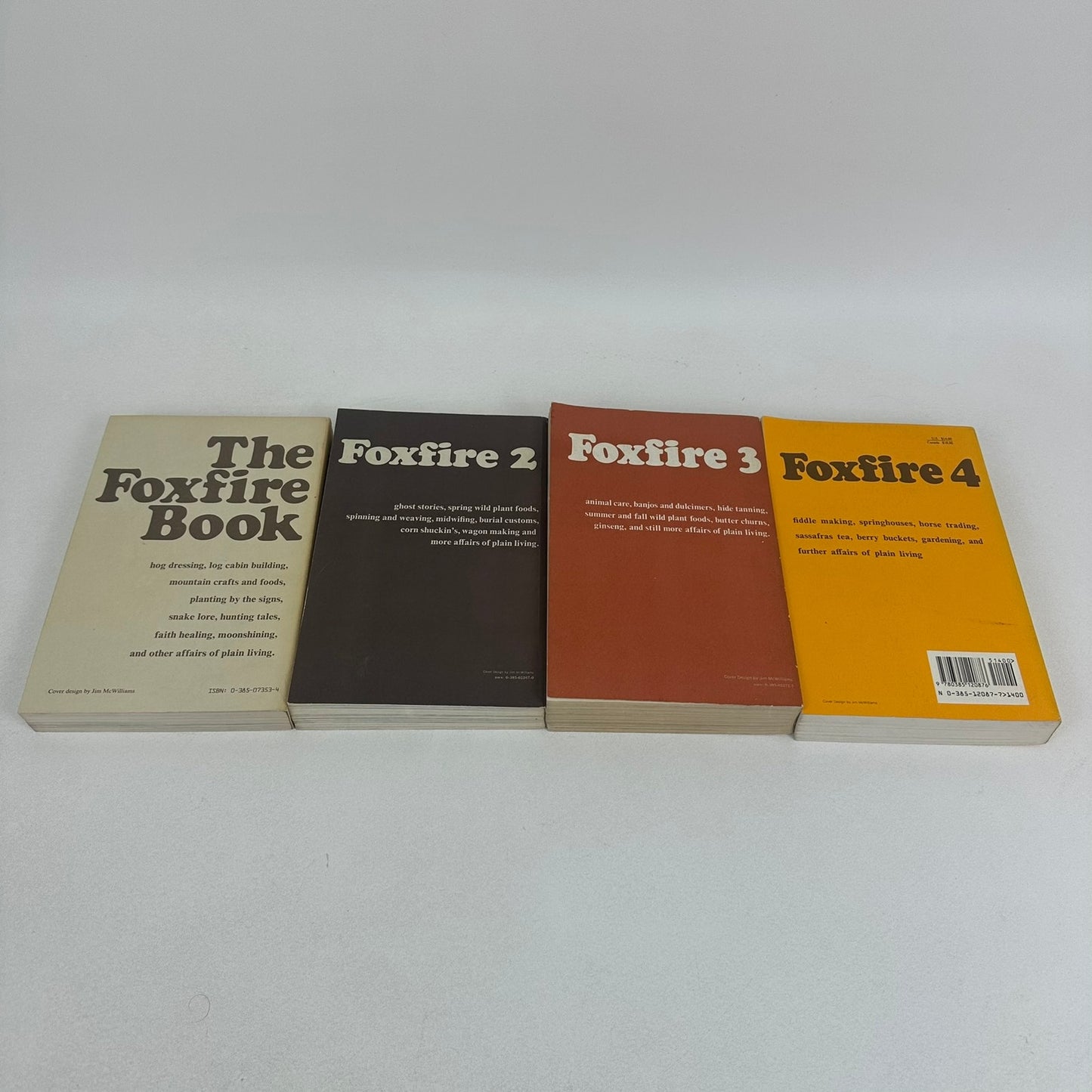 Foxfire Series 1-4 Eliot Wigginton Nature Wilderness Survival Crafts Folklore