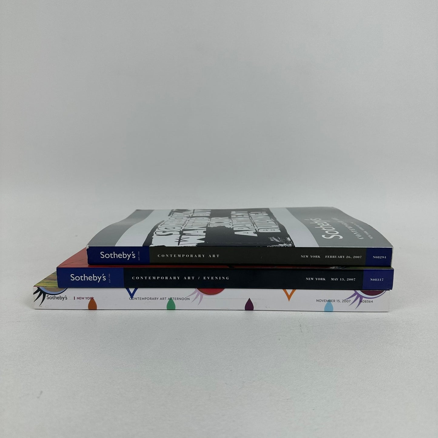 Sothebys Contemporary Art Auction Catalogs Lot of 3 Modern Exhibition Guide 2007