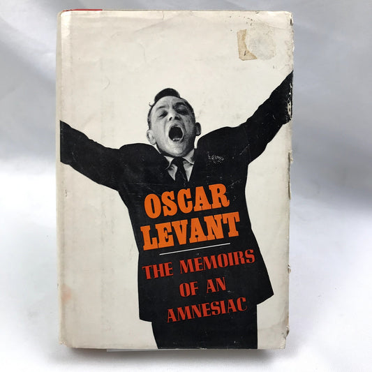 Memoirs of an Amnesiac Hardcover Autobiography Oscar Levant 1965 First Edition