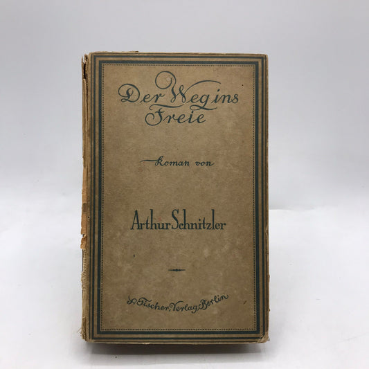 Der Weg Ins Freie Roman Arthur Schnitzler Historical German Literature 1920