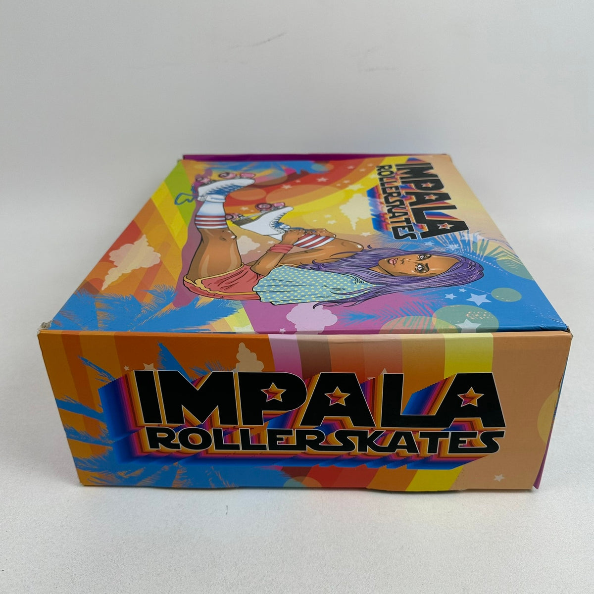 Impala Quad Roller Skates Womens US 7 Silver Holographic Retro Vegan Friendly