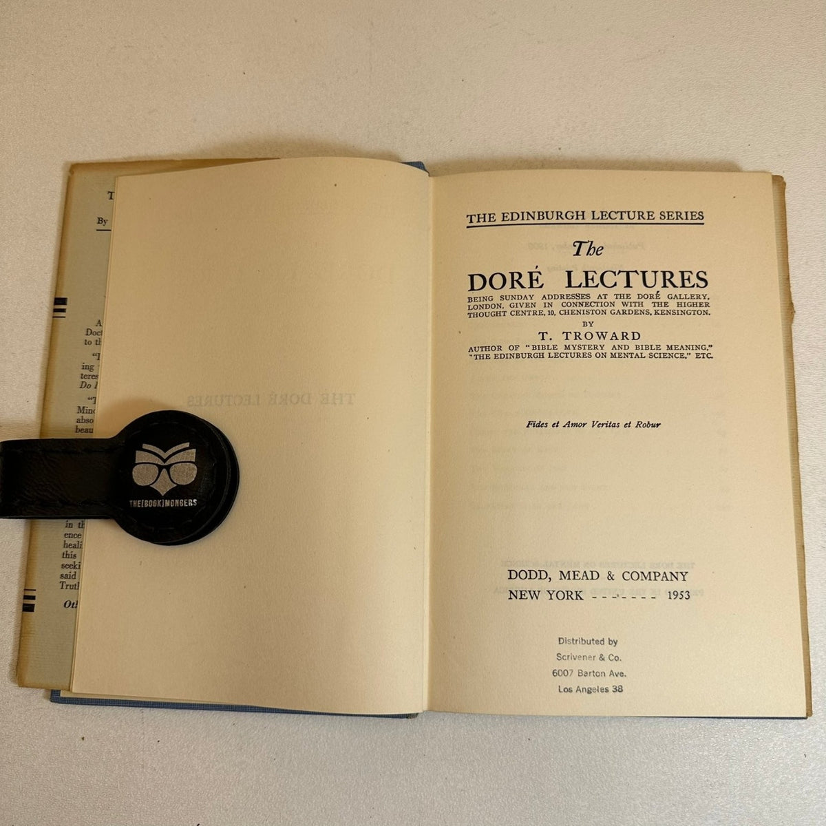 Doré Lectures on Mental Science Troward 1953 New Thought Metaphysics Dodd Mead
