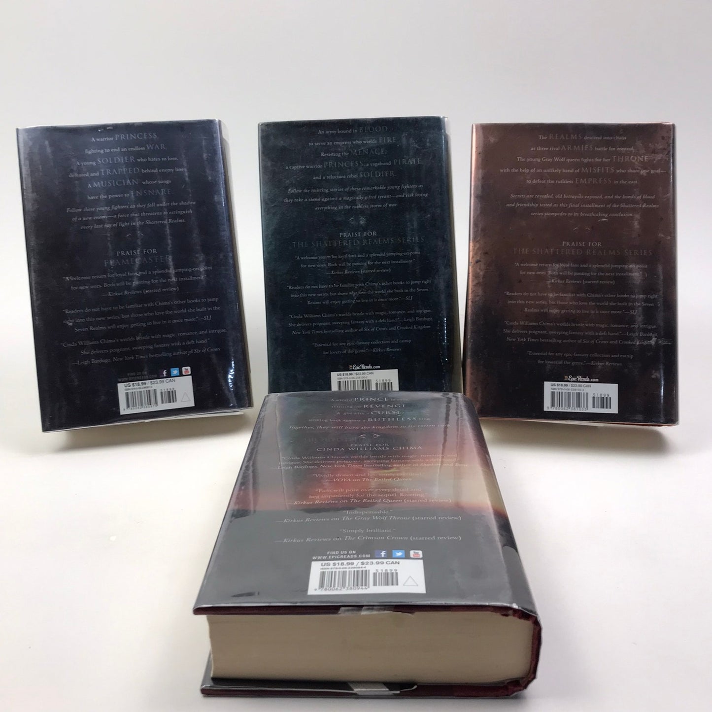 Shattered Realms Series Books 1-4 Hardcovers by Cinda Williams Chima YA Fantasy