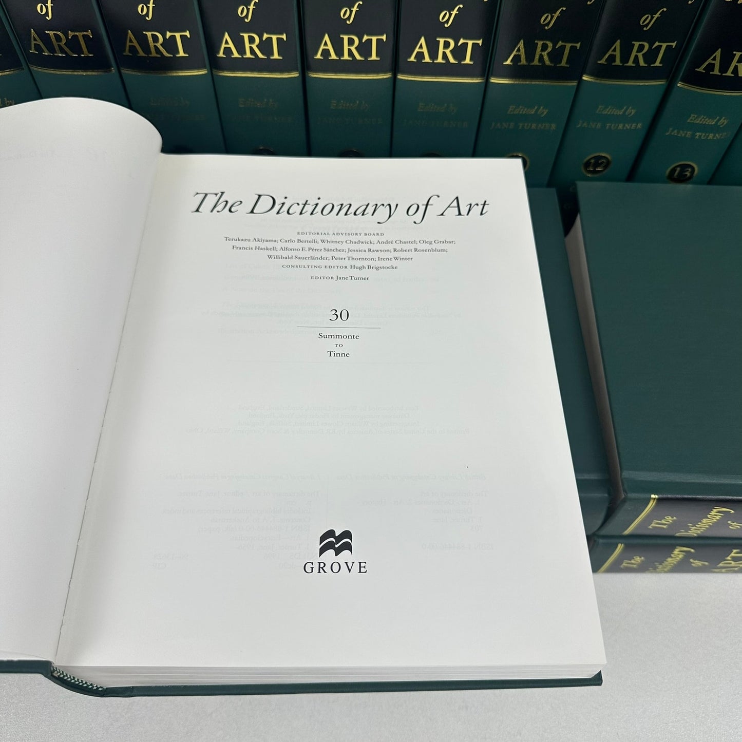 The Grove Dictionary of Art 34 Volume Set Jane Turner Encyclopedias Reference
