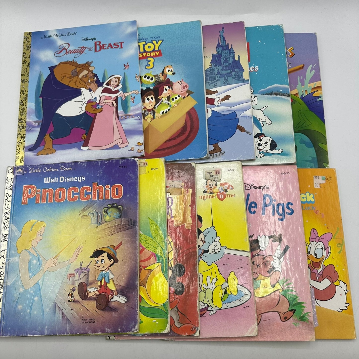 Disney Little Golden Books Lot of 19 Childrens Stories Fairy Tale Adventure