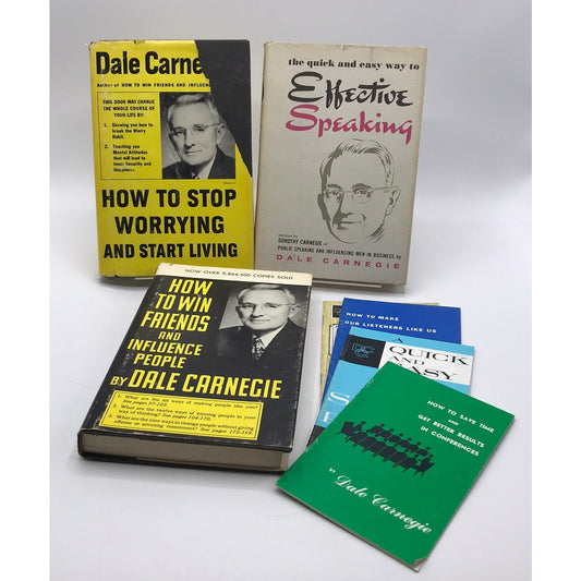 Dale Carnegie How to Win Friends Stop Worrying Start Living & Effective Speaking