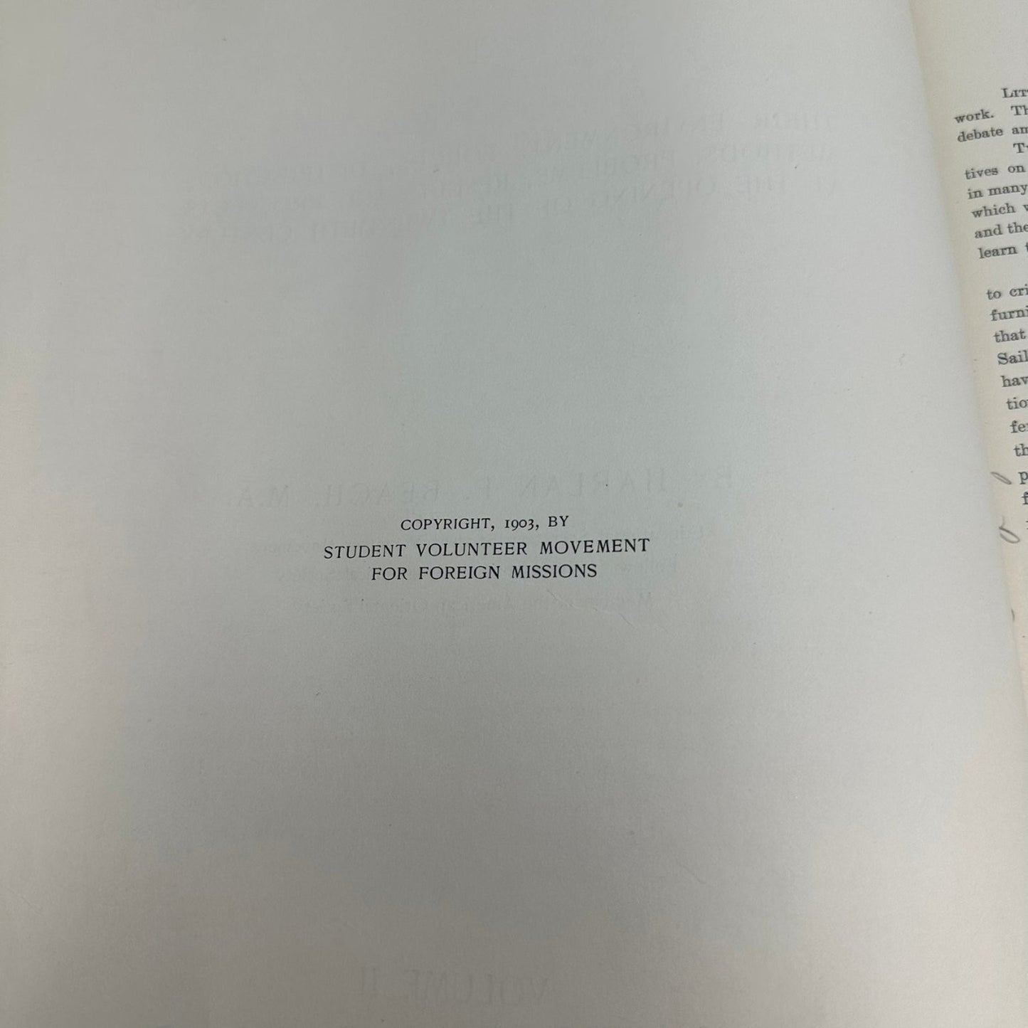 A Geography and Atlas of Protestant Missions Vol II Beach 1901 Student Movement