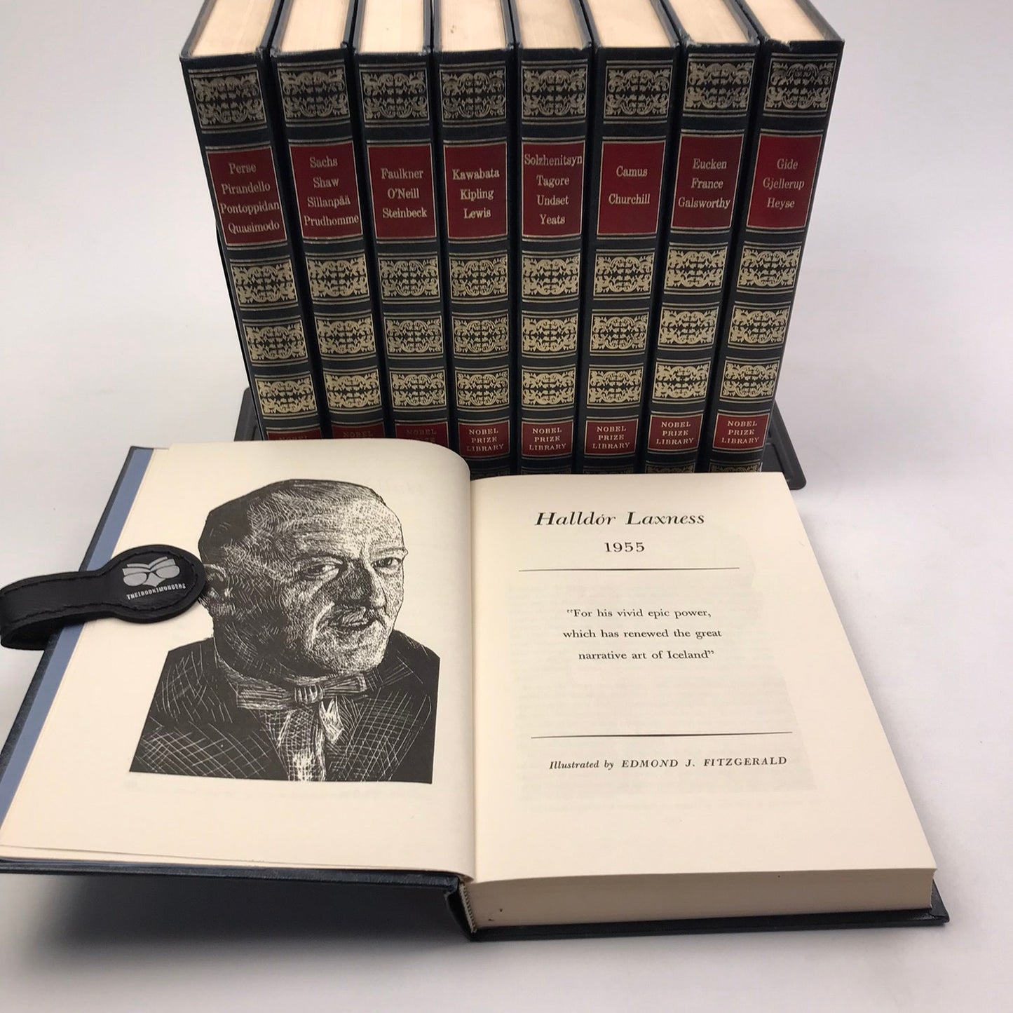 Nobel Prize Library Lot of 10 Vintage Illustrated Hardcovers Classic Literature