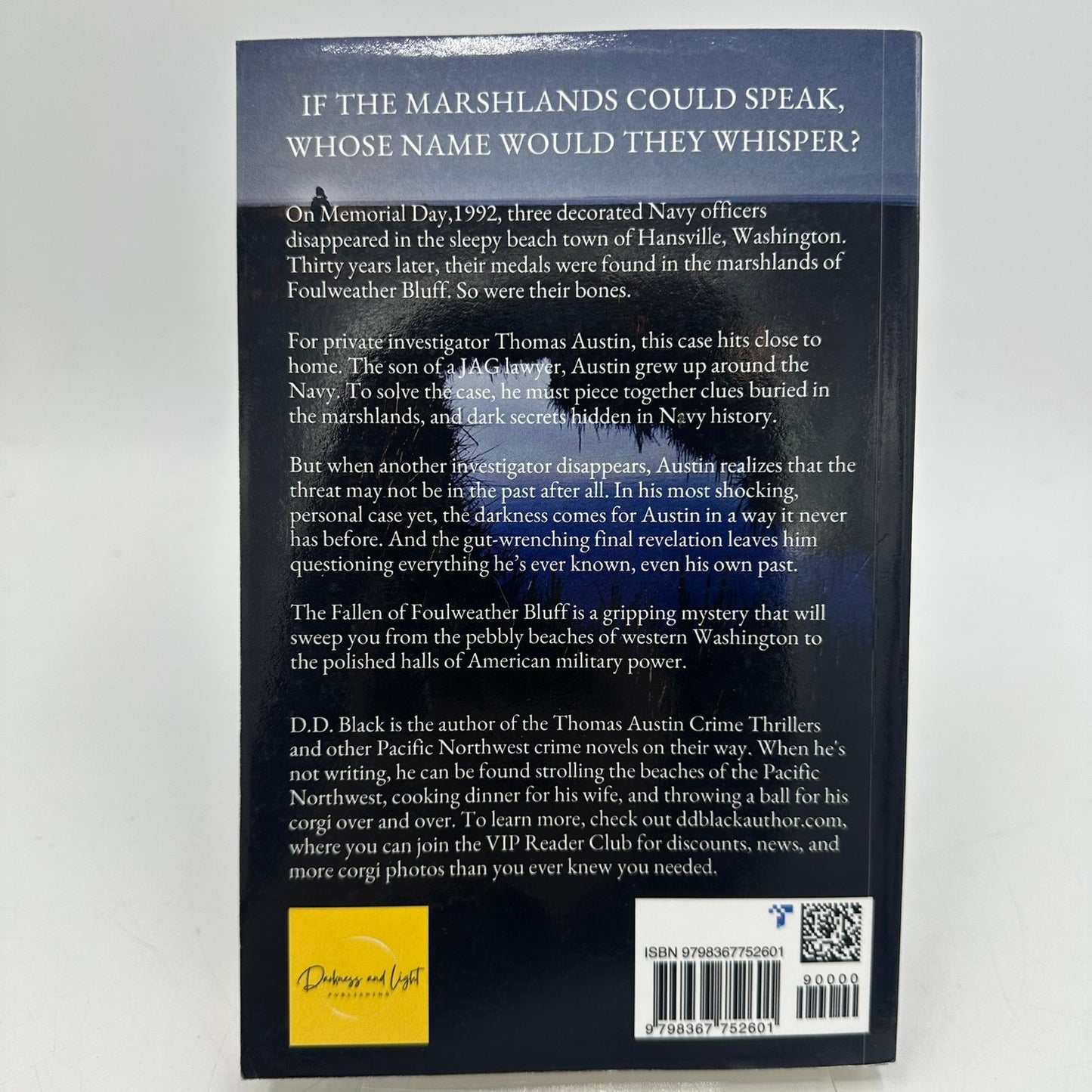 The Fallen of Foulweather Bluff Thomas Austin Crime Thriller by D D Black SIGNED
