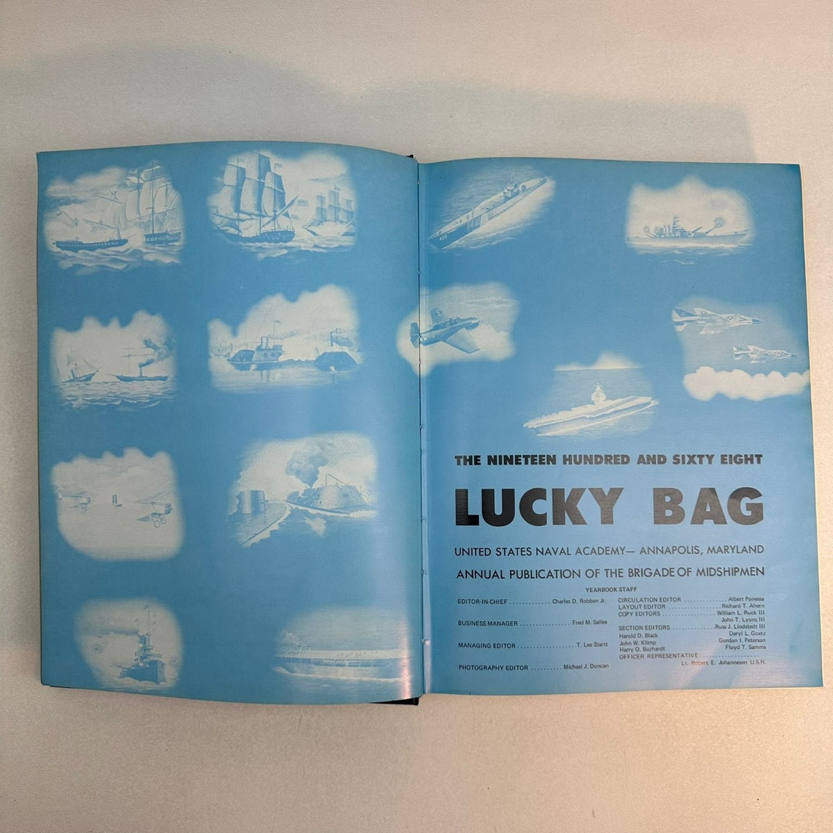 Lucky Bag US Naval Academy 1968 Yearbook Annapolis Annual Midshipmen