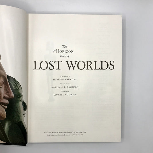 The Horizon Book of Lost Worlds Illustrated Hardcover by Leonard Cottrell 1962