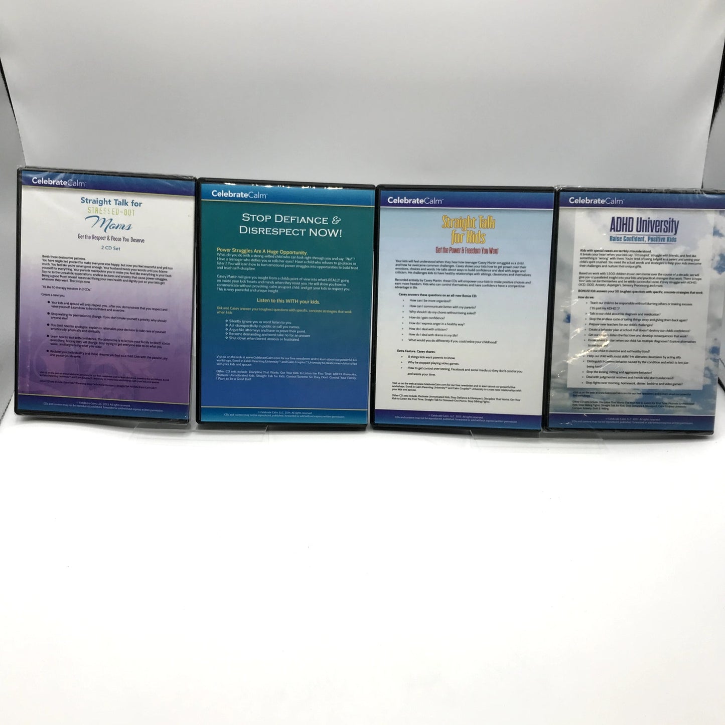 Celebrate Calm Lot of 8 DVDs Parenting Techniques Behavior Management Strategies
