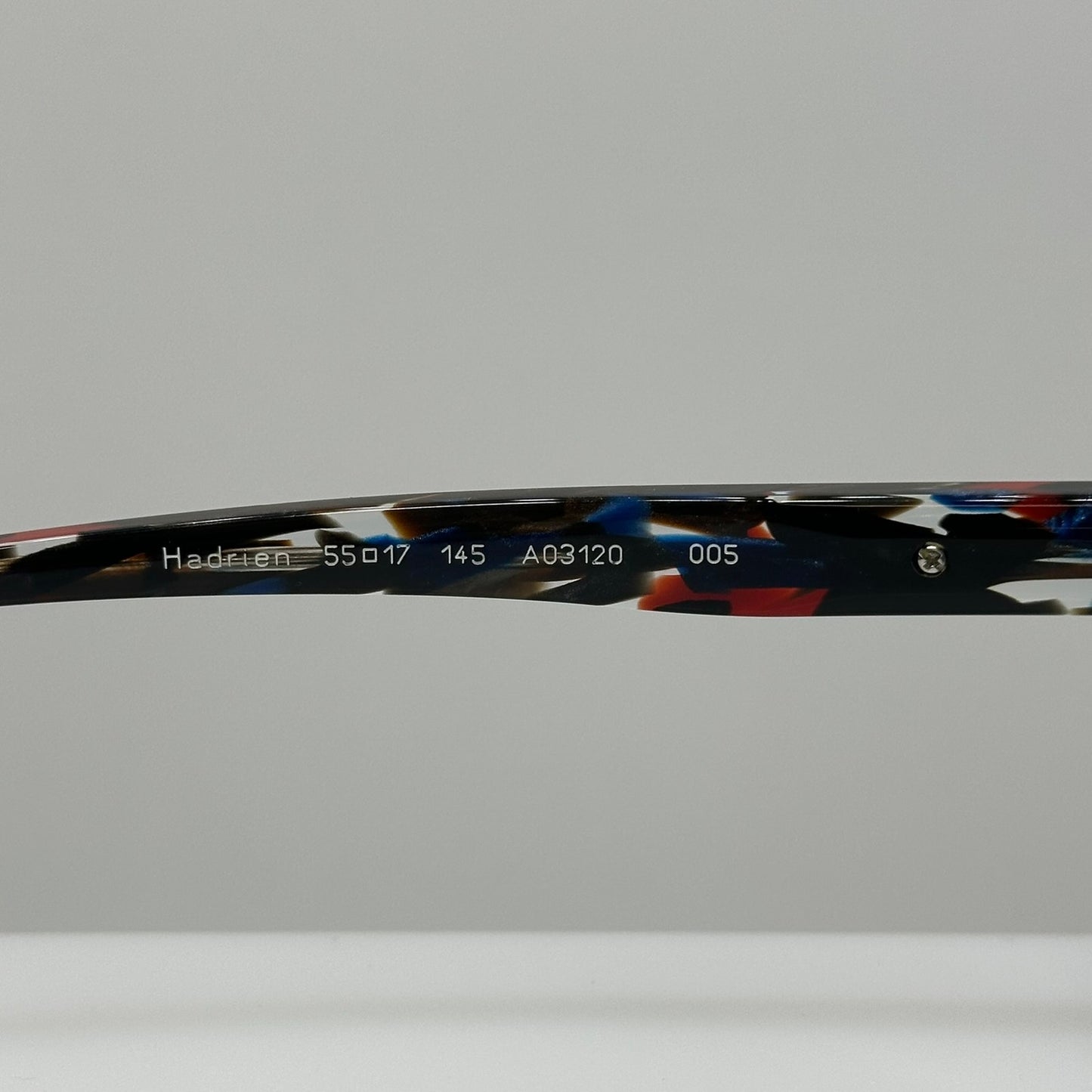 Alain Mikli Hadrien A03120 005 Red Blue Black Men Rectangular Frames 55-17-145