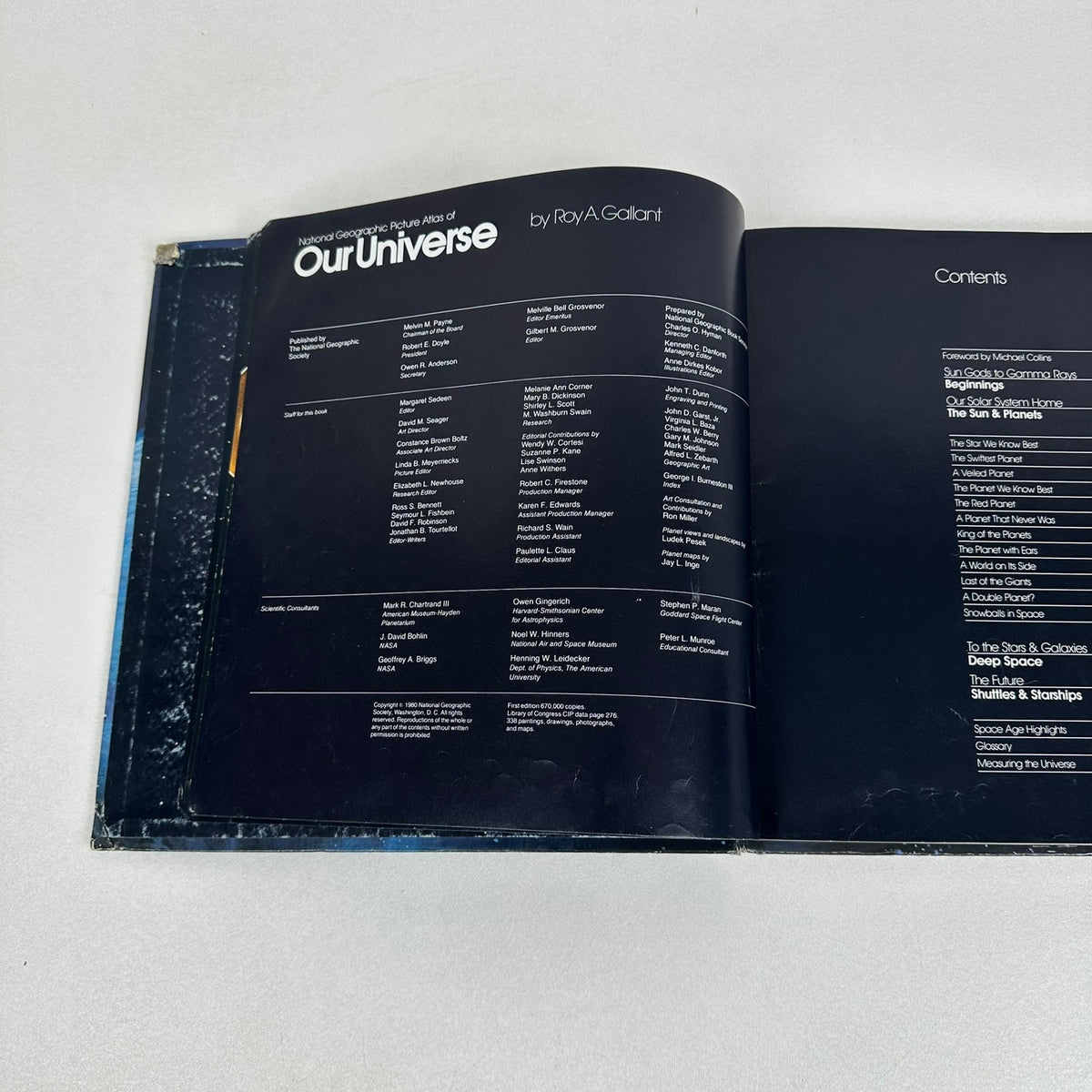 National Geographic Picture Atlas of Our Universe Roy Gallant Space Science 1980