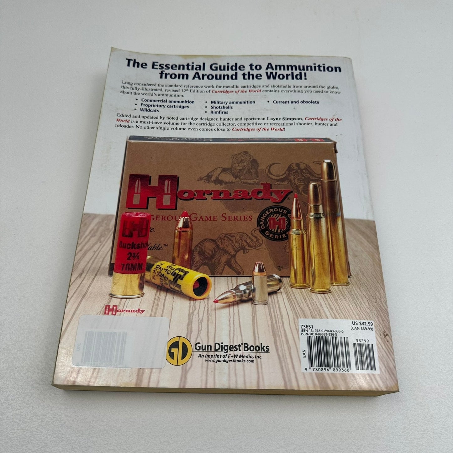 Cartridges of the World Frank C Barnes Firearms Ammunition Weapons 12th Edition