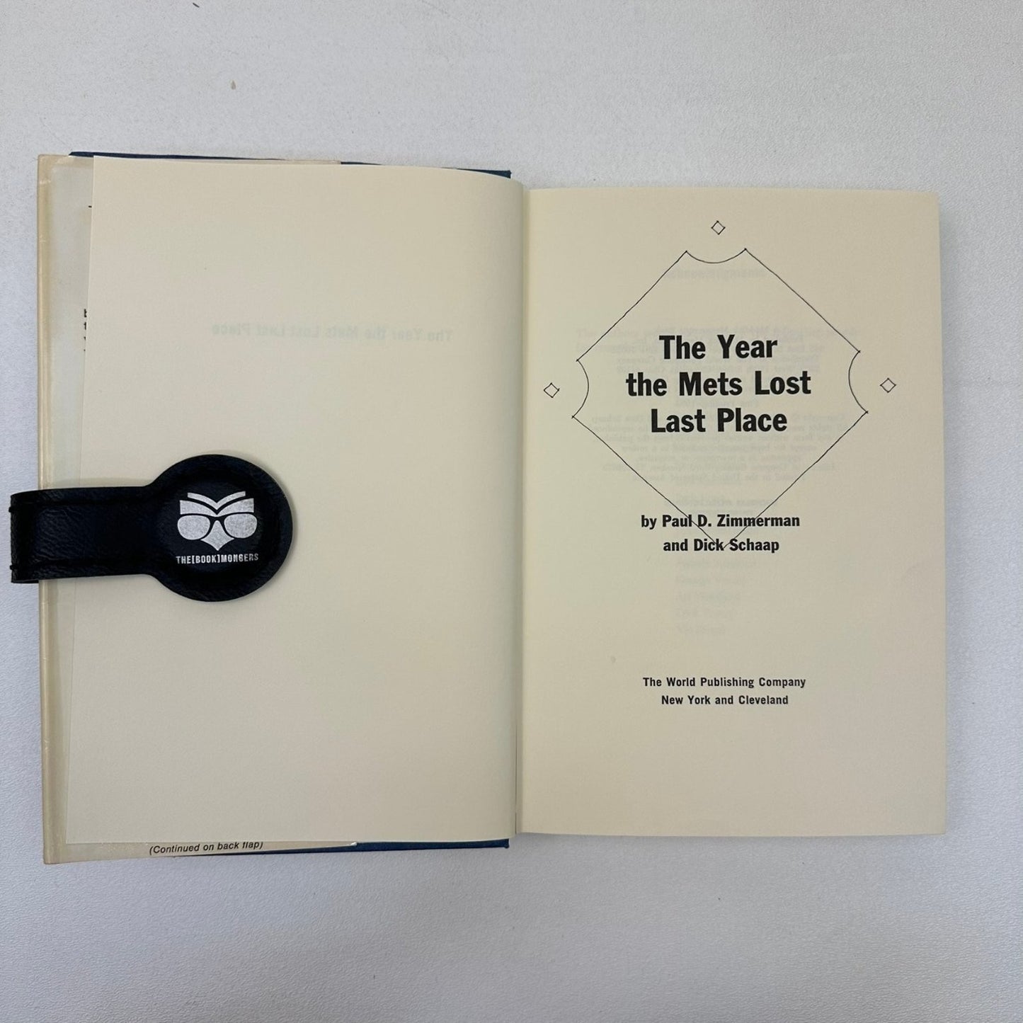 The Year The Mets Lost Last Place Zimmerman Schaap 1969 1st Ed Baseball