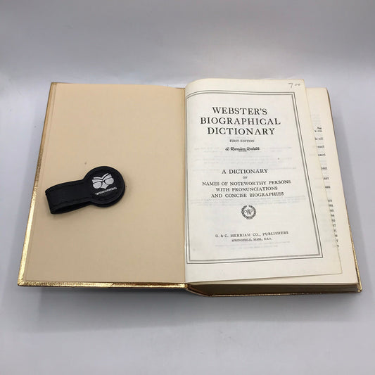 Websters Biographical Dictionary World History Biographies Noteworthy Persons