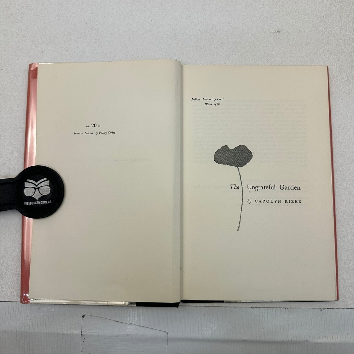 The Ungrateful Garden Carolyn Kizer 1961 First Edition Poetry Indiana University