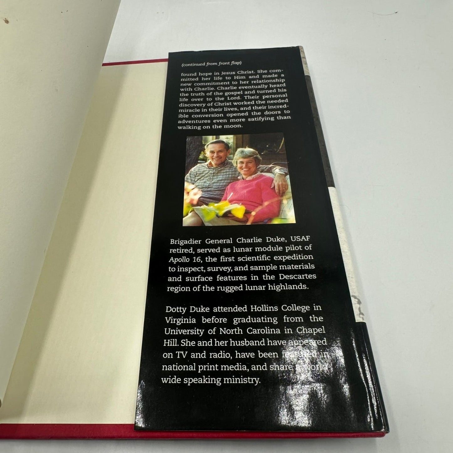 Moonwalker Charlie & Dotty Duke 1990 SIGNED Astronaut NASA Dust Jacket