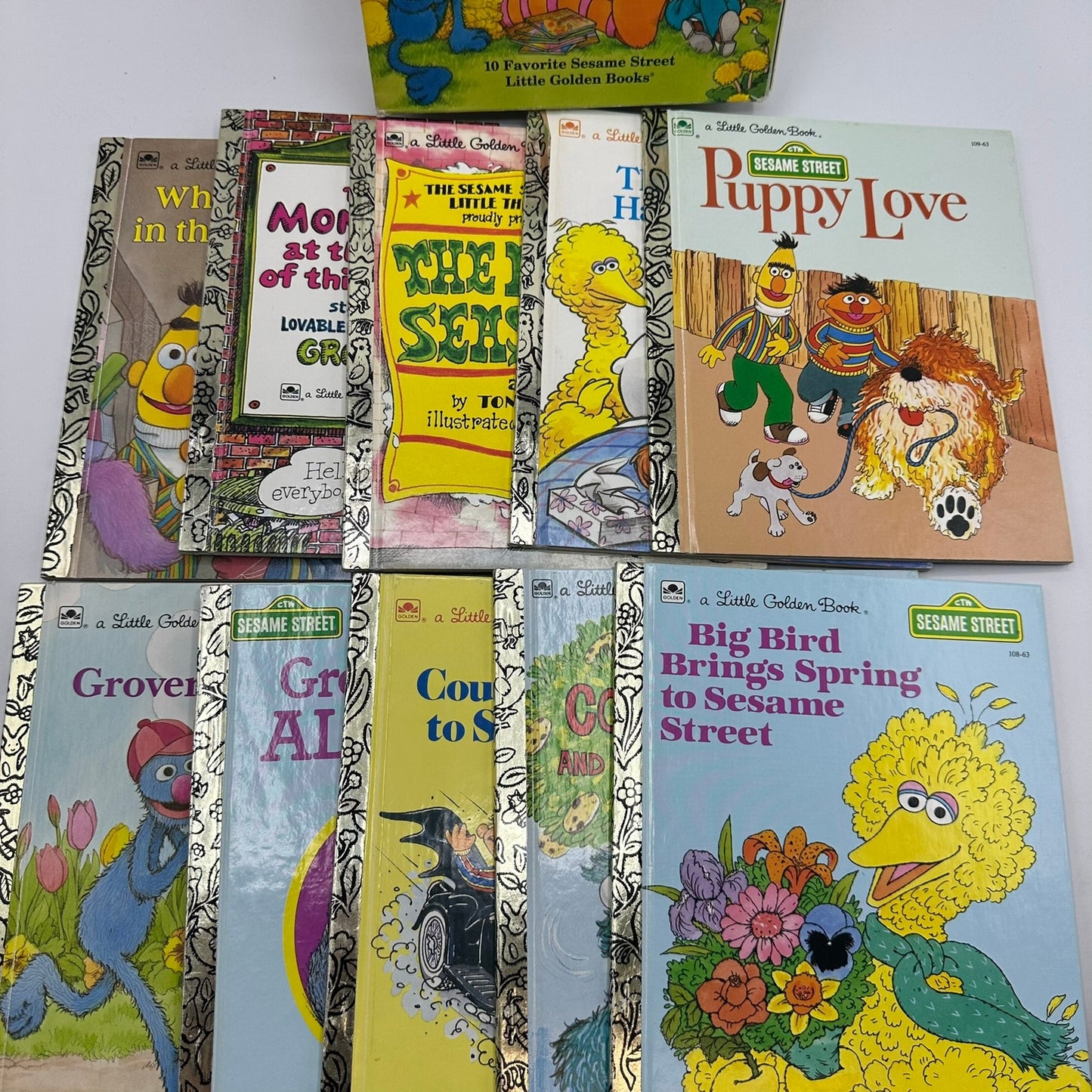 Sesame Street Favorites 10 Volume Boxed Set Childrens Little Golden Books Big Bird