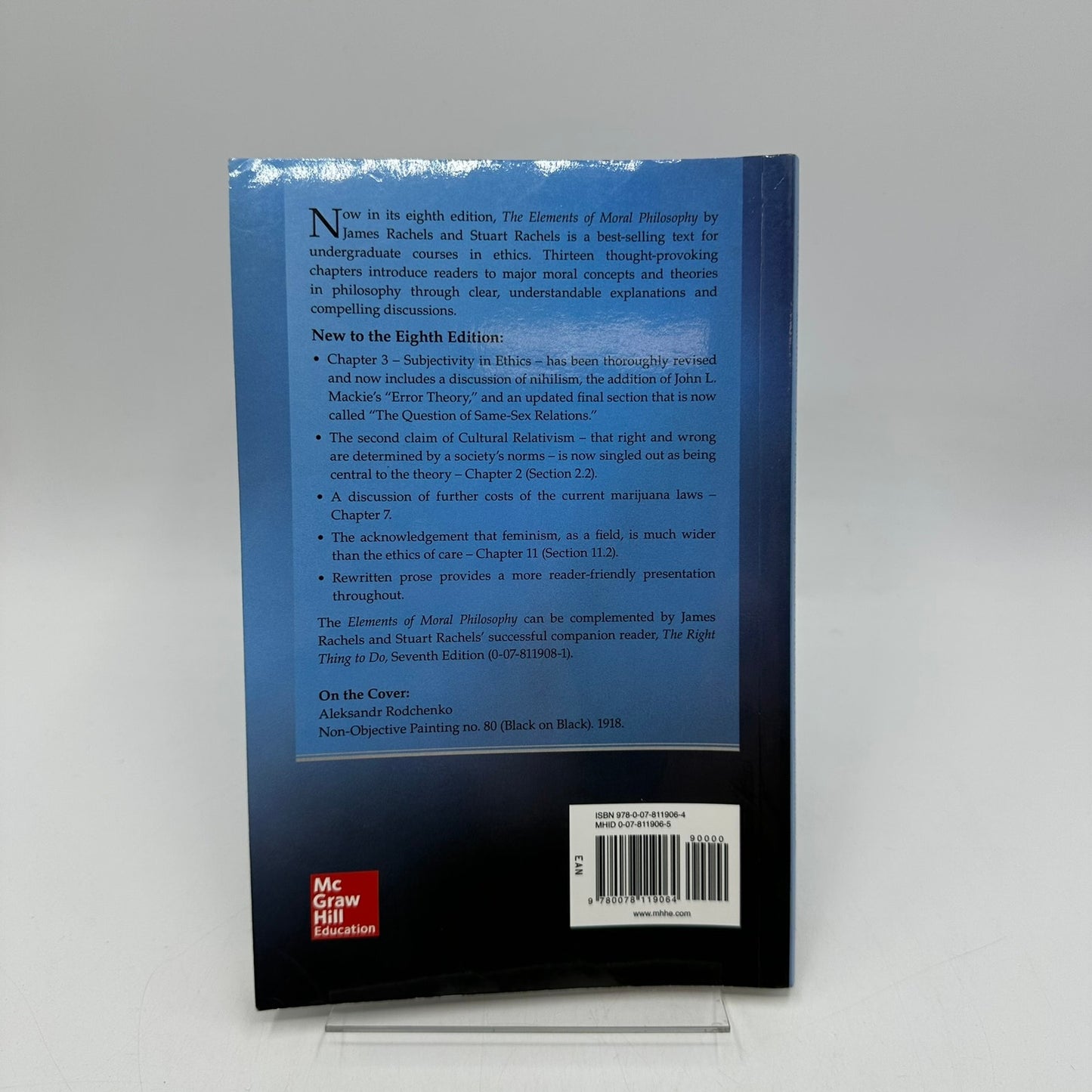 The Elements of Moral Philosophy James and Stuart Rachels Theory Ethics Textbook