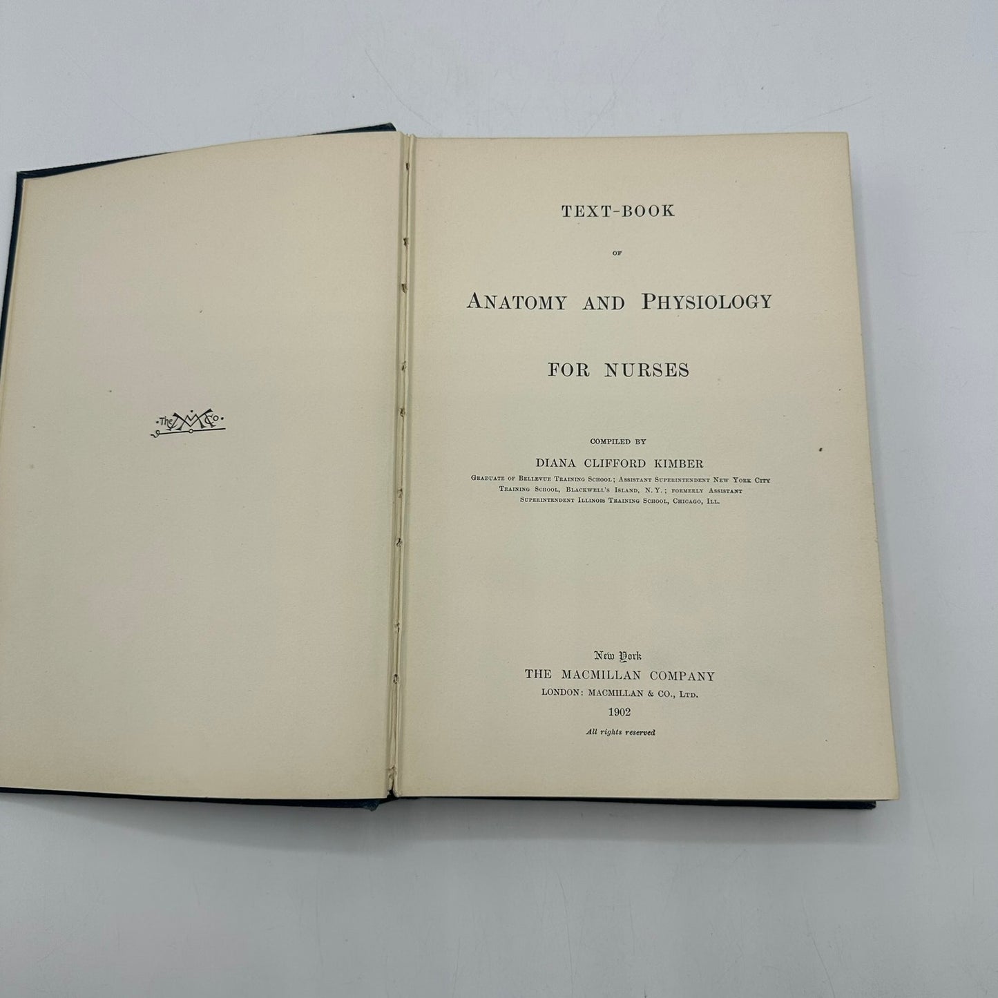 Textbook of Anatomy and Physiology for Nurses Diana Clifford Kimber Medical 1902