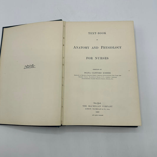 Textbook of Anatomy and Physiology for Nurses Diana Clifford Kimber Medical 1902