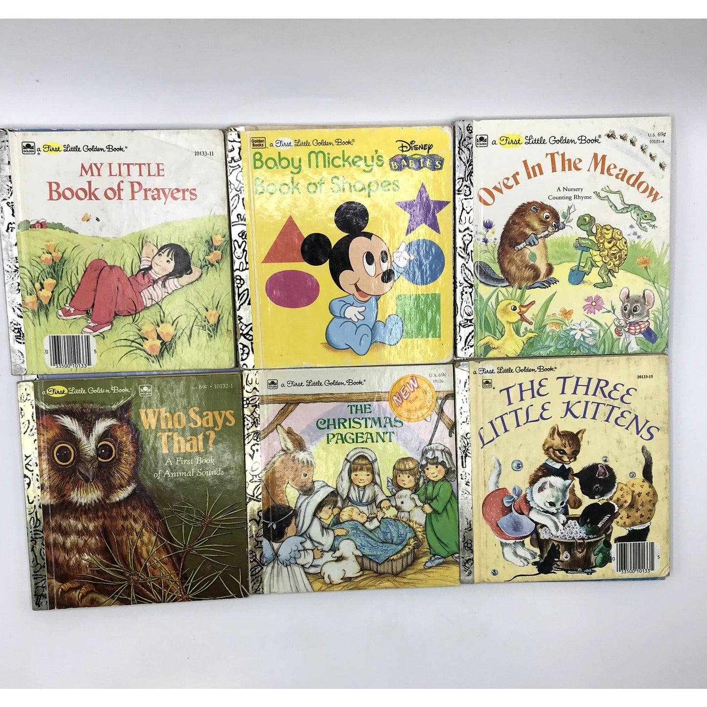 Lot of 18 First Little Golden Books Children's Illustrated Vintage Hardcovers