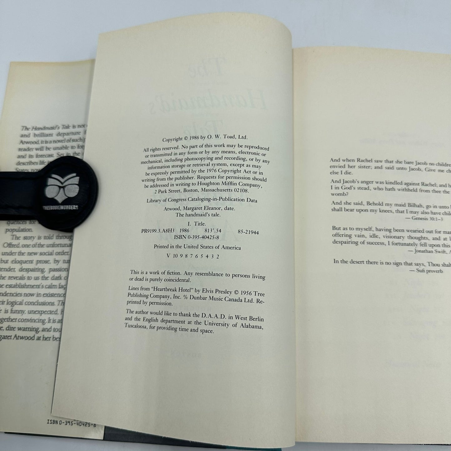 The Handmaids Tale Margaret Atwood 1st US Edition 1986 Dystopian Science Fiction