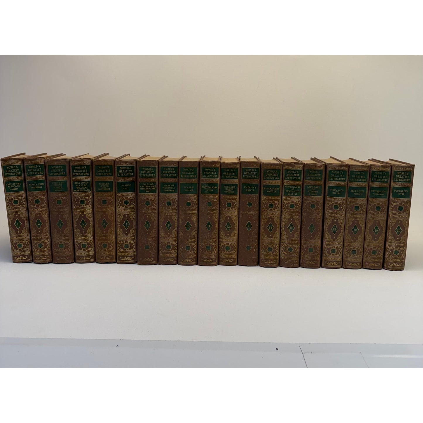 The Worlds Greatest Literature 19 Volumes Classic Anthology Poetry Literature