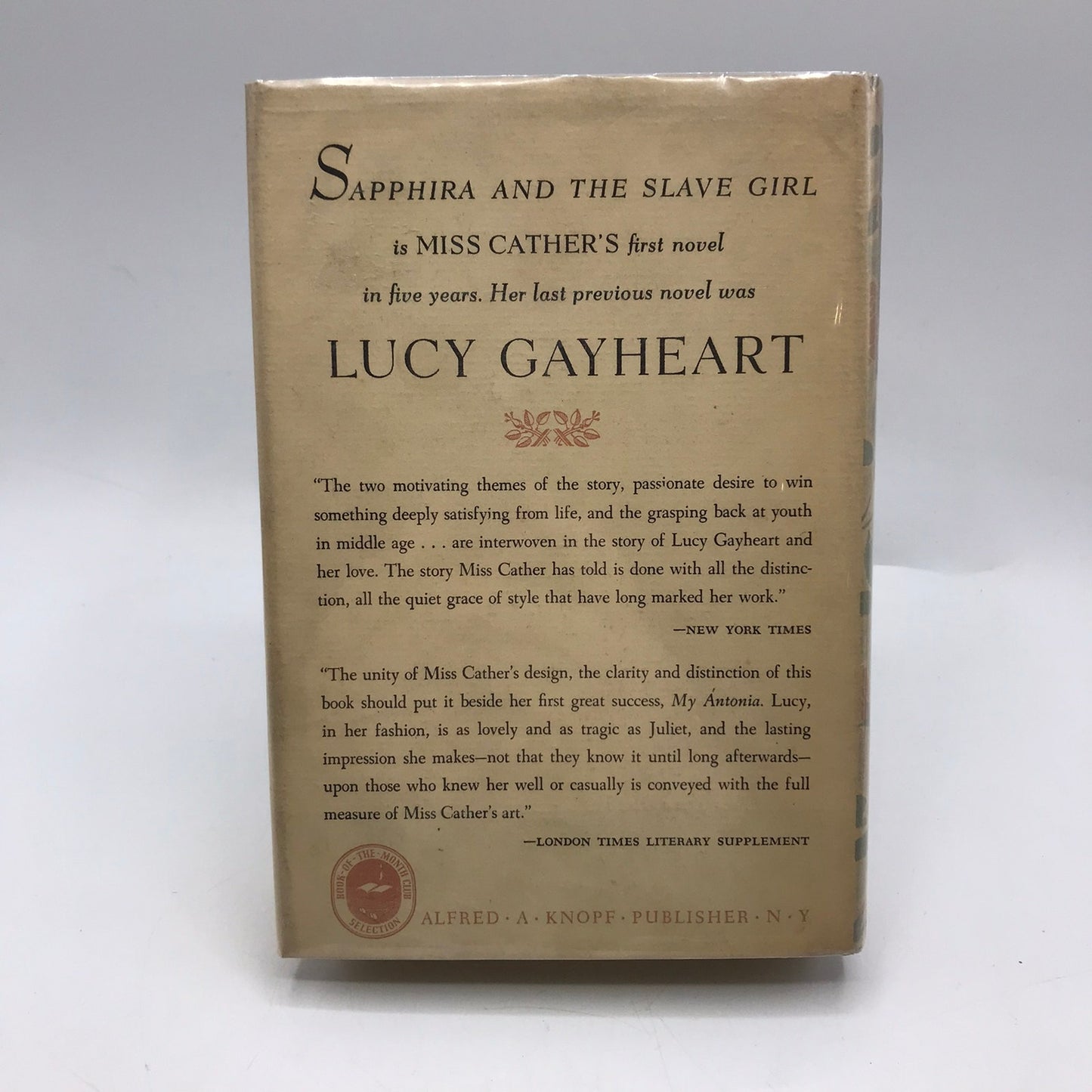 Sapphira and the Slave Girl Willa Cather 19th Century Classic Historical Novel