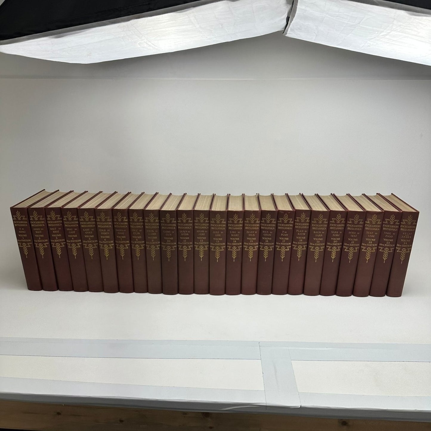 Encyclopaedia Britannica 1929 14th Edition Complete 24 Volume Set Hardcover