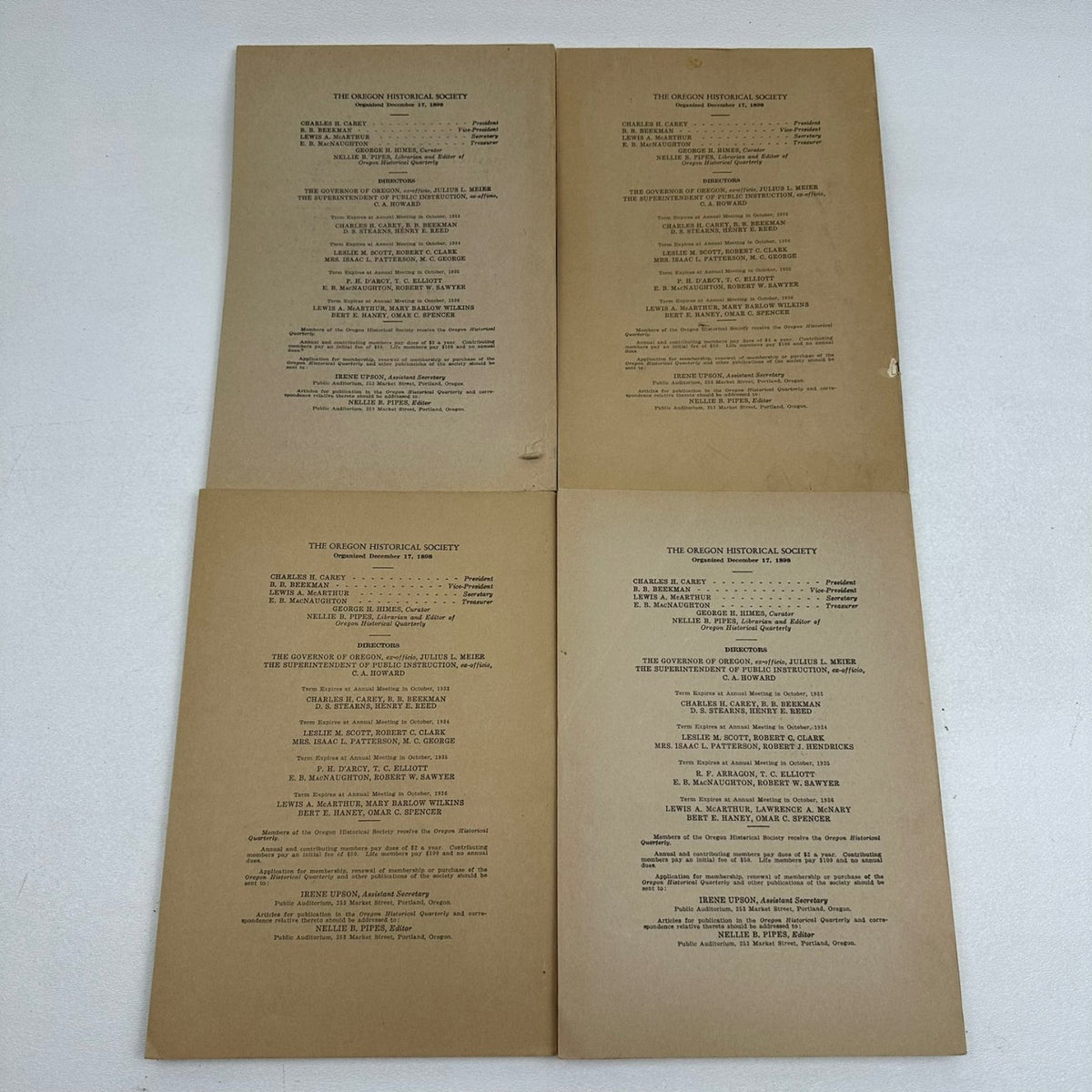 Oregon Historical Quarterly 1931-1937 Historical Society Journal 24 Periodicals