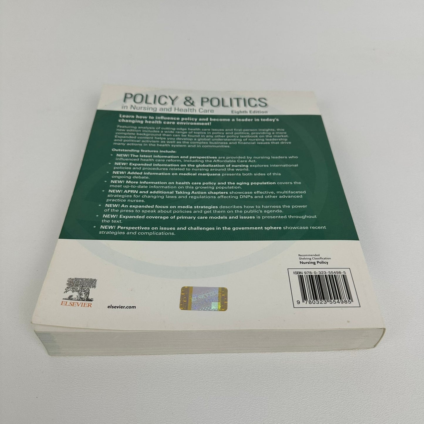 Policy and Politics in Nursing and Health Care Medical Social Science 8th Ed
