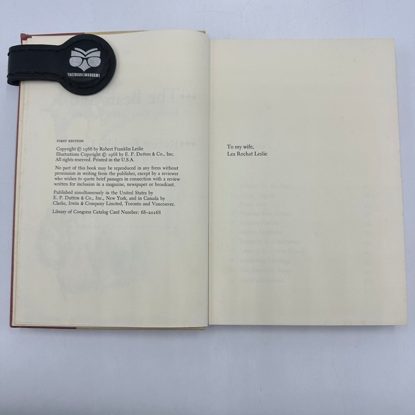 The Bears and I Robert Franklin Leslie 1968 First Edition Illustrated E.P