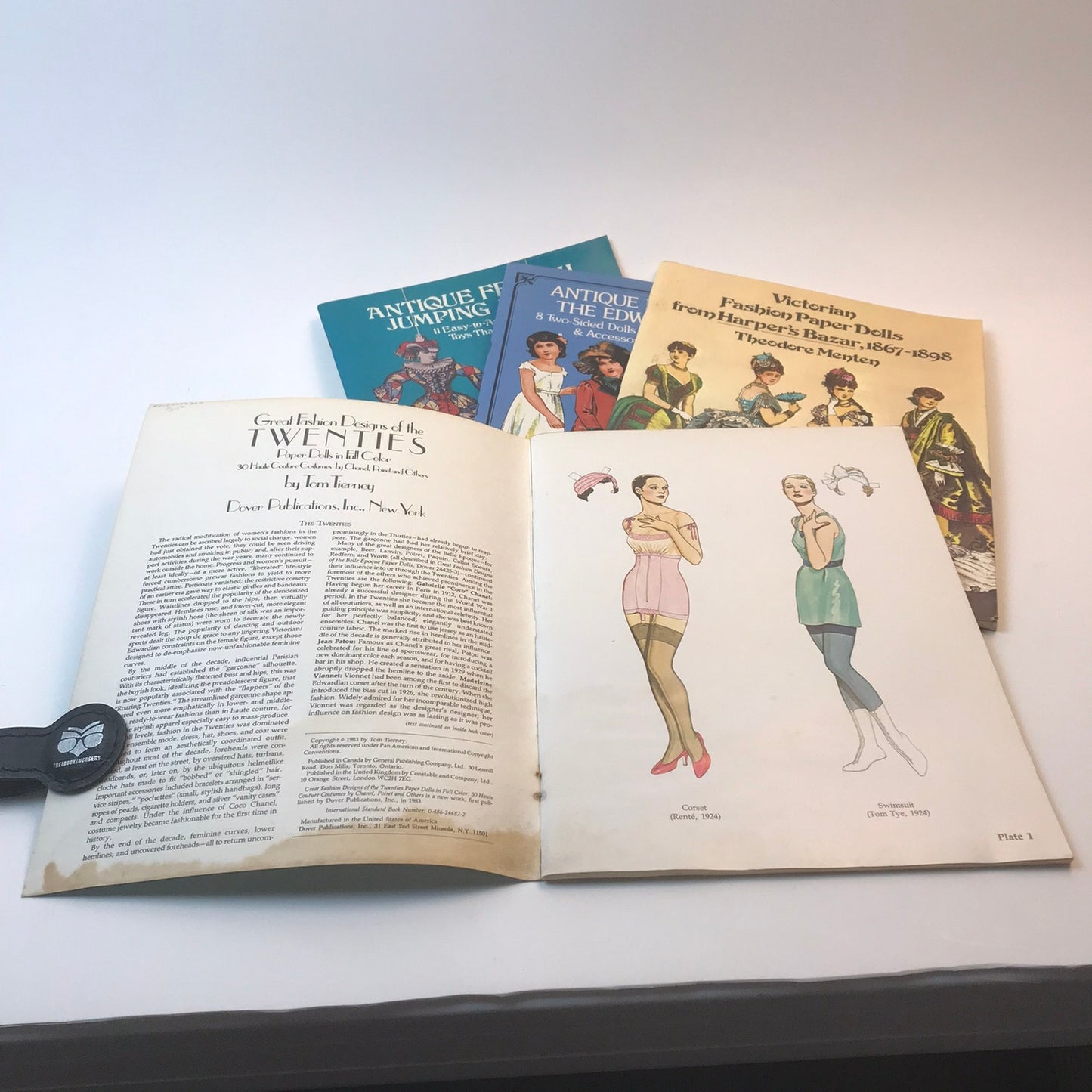 Lot of 4 Vintage Paper Doll Activity Books Illustrated Paperbacks 1980's Dover