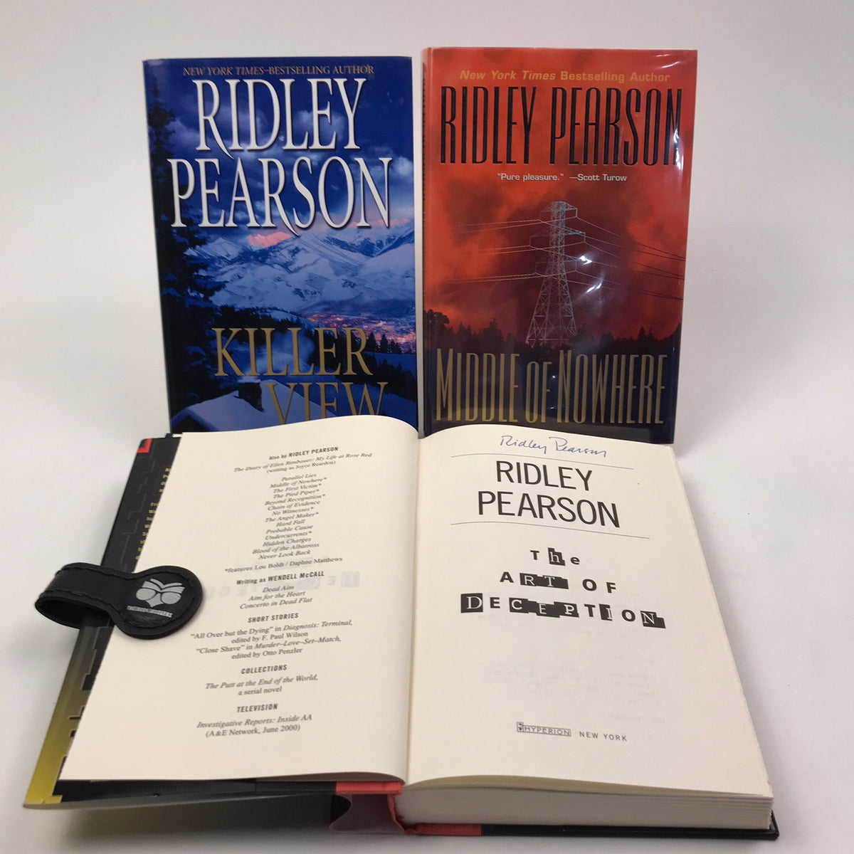 Ridley Pearson Novels Signed Hardcover Fiction Books First Editions Lot of 3